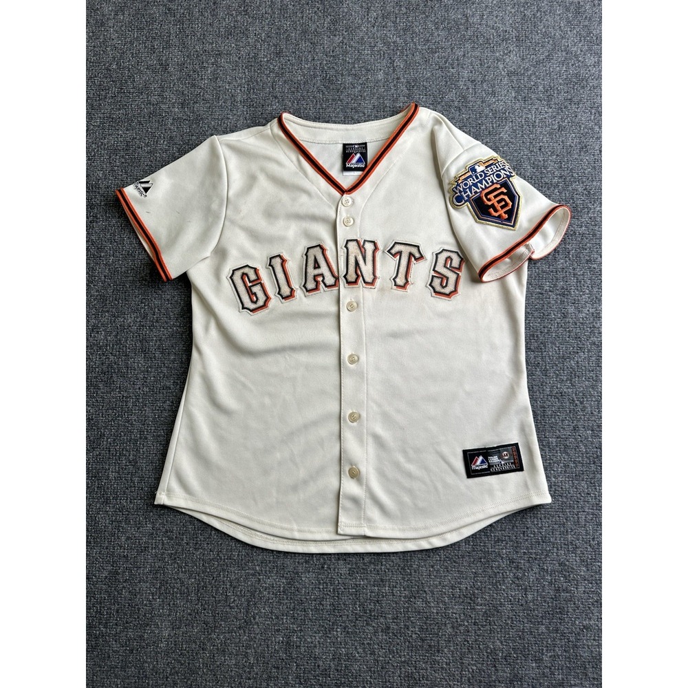 Women's Majestic San Francisco Giants 2010 World Series Champions Jersey, Size L